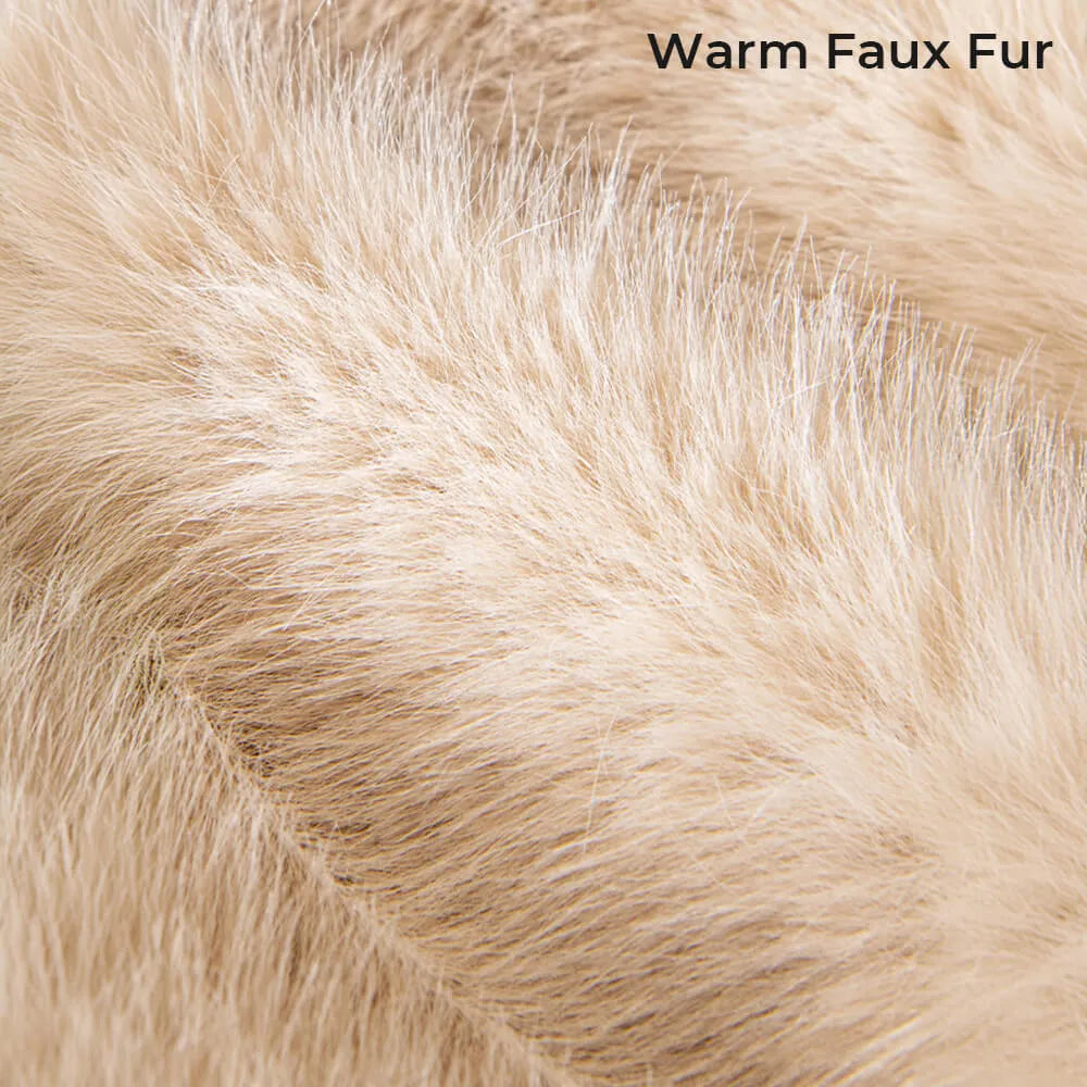 Thick Faux Fur Sofa Protector Non-Slip Sofa Cover