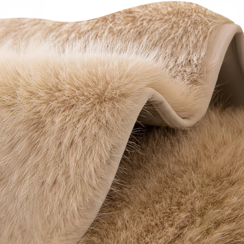 Thick Faux Fur Sofa Protector Non-Slip Sofa Cover