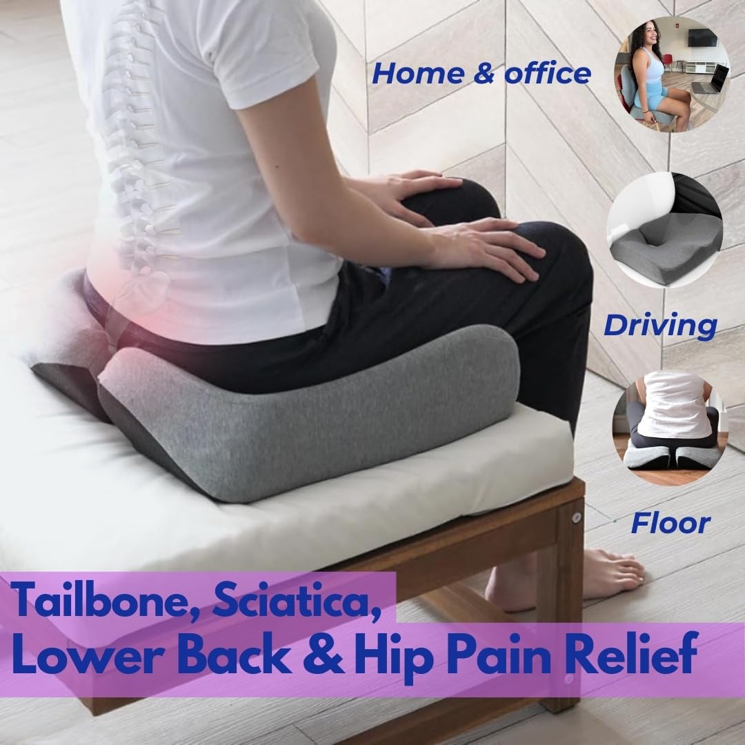 Pressure Relief Seat Cushion - All Purpose | Universal Size | Pain Relief