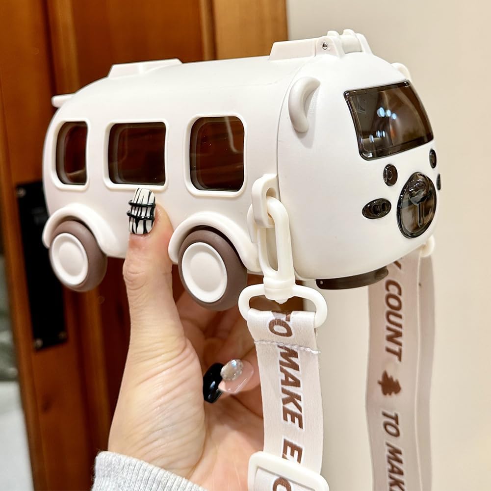 Bus Shaped Sipper Water Bottle For Kids💦🔥