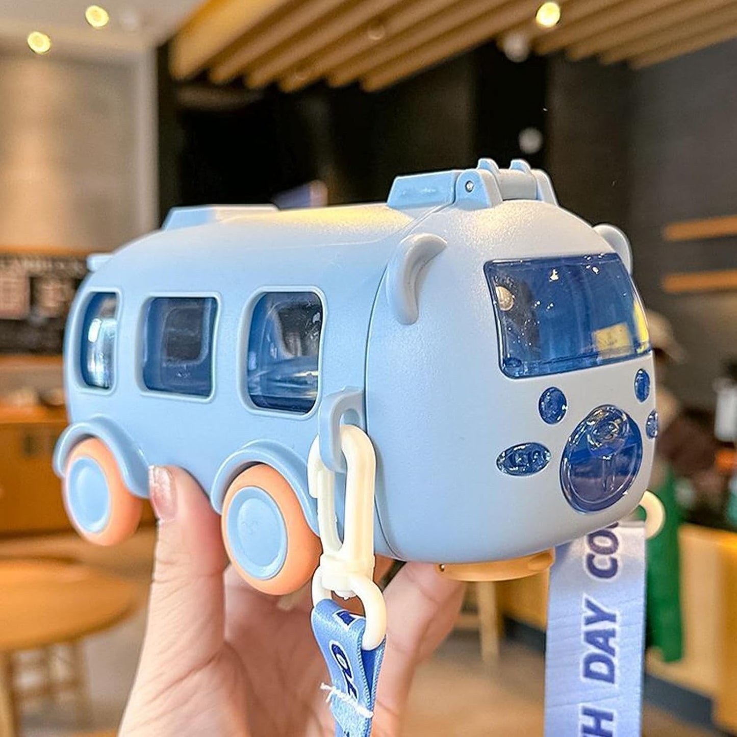 Bus Shaped Sipper Water Bottle For Kids💦🔥